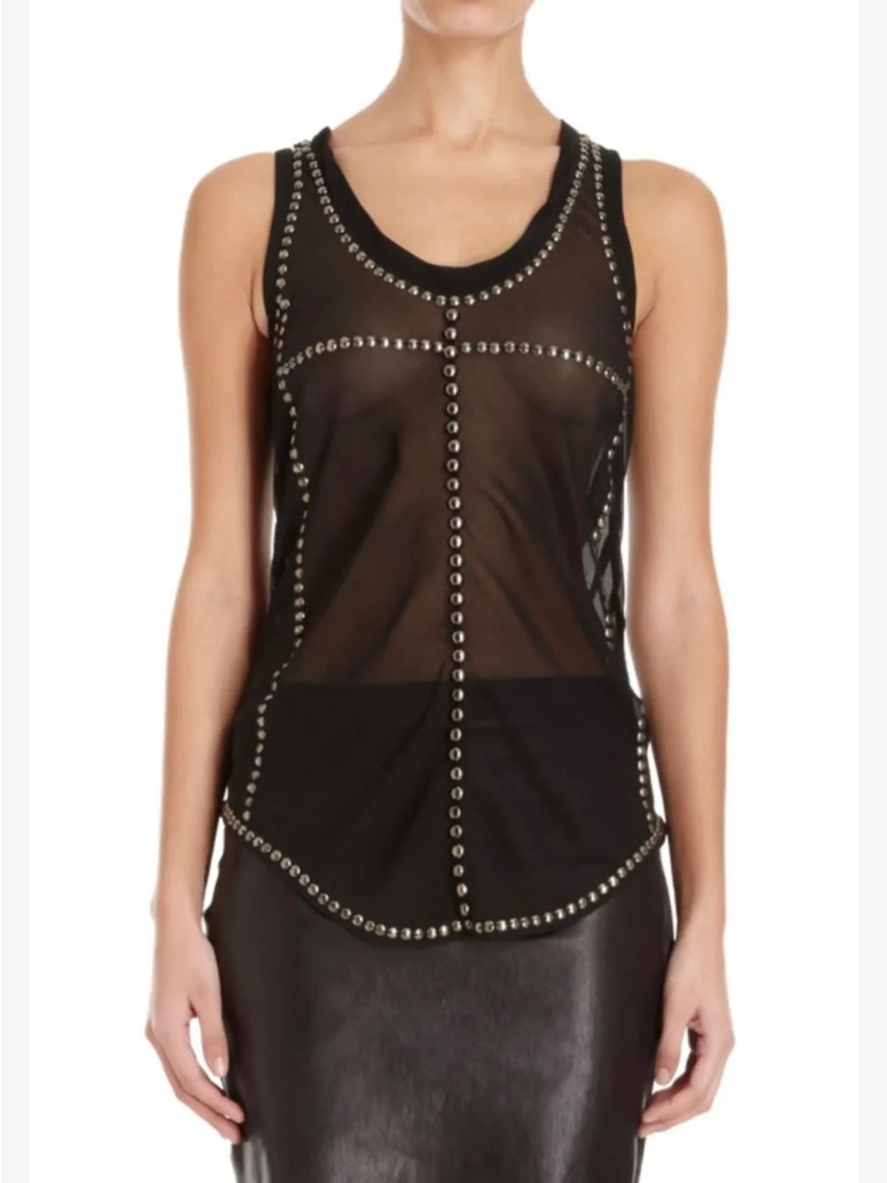 Isabel Marant Silk Studded Tank Top